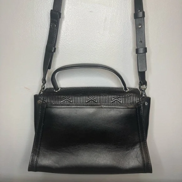 Michael Kors Whitney Medium Quilted Top Handle Satchel Black / Silver - Picture 6 of 11